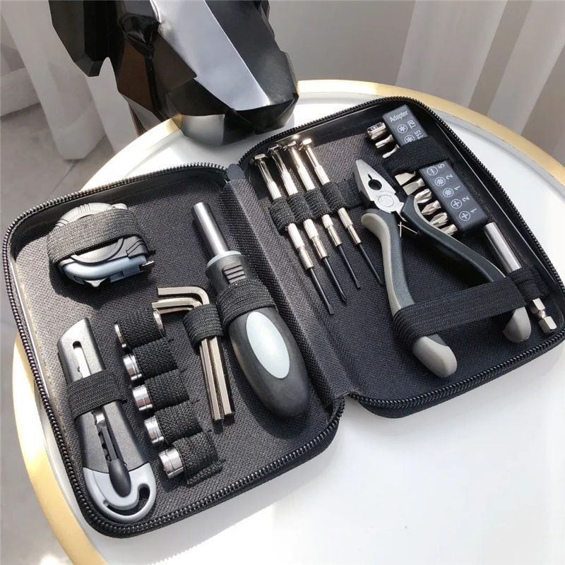 รับผลิตชุดเครื่องมือซ่อม แบบพกพา Tool kit 27 in 1 รับสกรีนโลโก้ เครื่องมือช่าง ชุดไขควง ของแจกของแถม ของพรีเมี่ยม รับยิงเลเซอร์