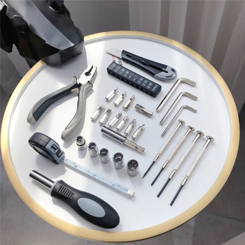 รับผลิตชุดเครื่องมือซ่อม แบบพกพา Tool kit 27 in 1 รับสกรีนโลโก้ เครื่องมือช่าง ชุดไขควง ของแจกของแถม ของพรีเมี่ยม รับยิงเลเซอร์