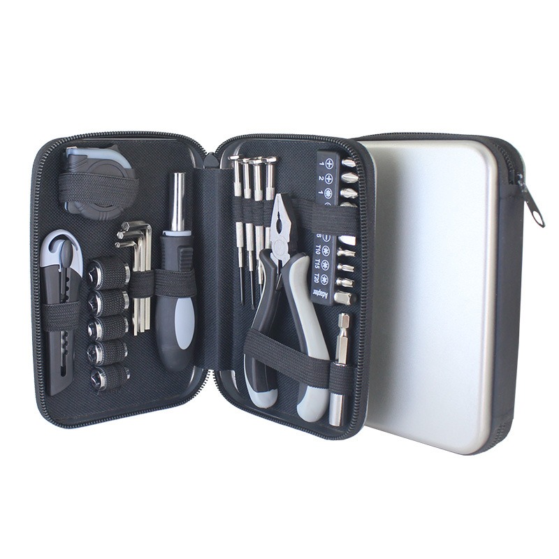 รับผลิตชุดเครื่องมือซ่อม แบบพกพา Tool kit 27 in 1 รับสกรีนโลโก้ เครื่องมือช่าง ชุดไขควง ของแจกของแถม ของพรีเมี่ยม รับยิงเลเซอร์
