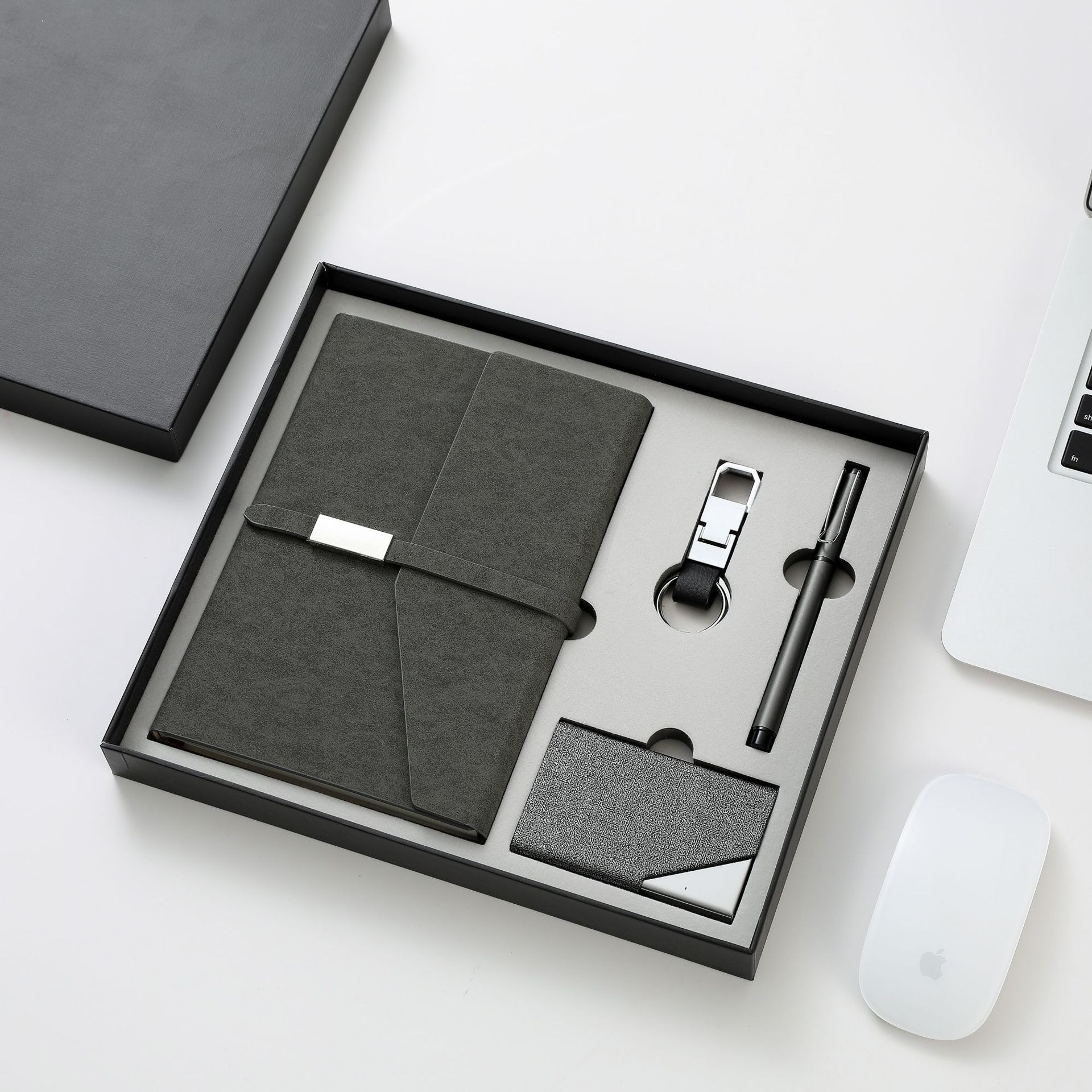 giftset ชุดของขวัญ ของแจก สมุด+ปากกา+ที่ใส่นามบัตร รวมกล่องgiftset