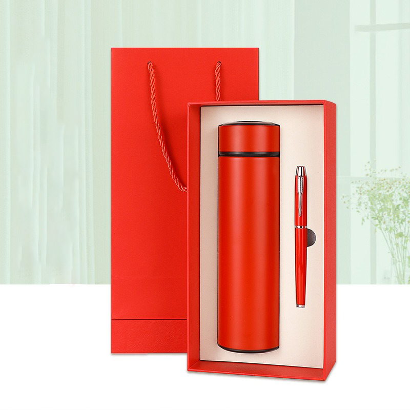 ชุดของขวัญ ของแจกบริษัท ชุดเซ็ทรับไหว้ ชุดเช็ทกระบอกน้ำ+ปากกา รวมกล่องgiftset