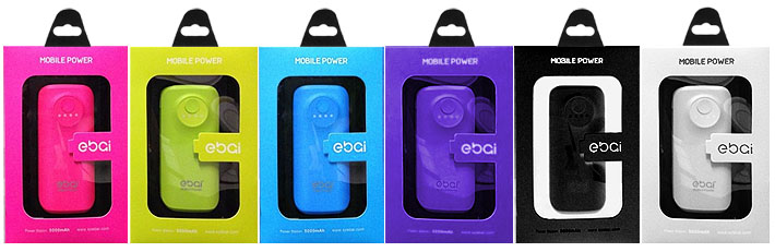 แบตสำรอง edai แบตเตอรี่สำรอง 5600mah สีสันสดใส Power Bank