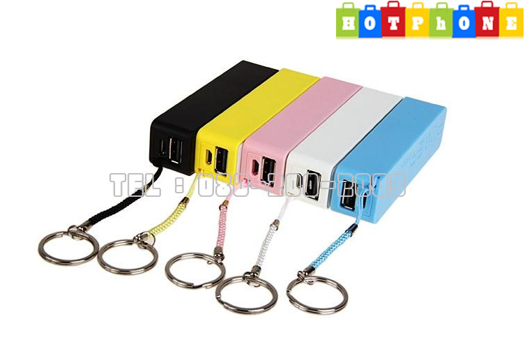 แบตเตอรี่สำรอง Power Bank 2,600 mAh สำหรับโทรศัพท์มือถือ