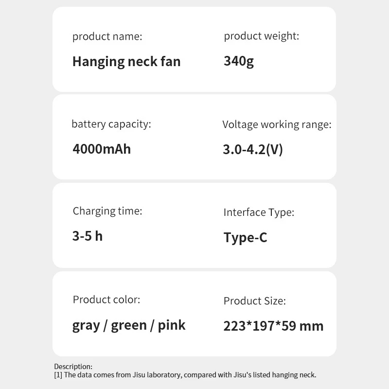 Jisulife พัดลมคูลลิ่งมินิ พัดลมพกพาชาร์จไฟ พัดลมมินิUSB พัดลมพกพา พัดลม