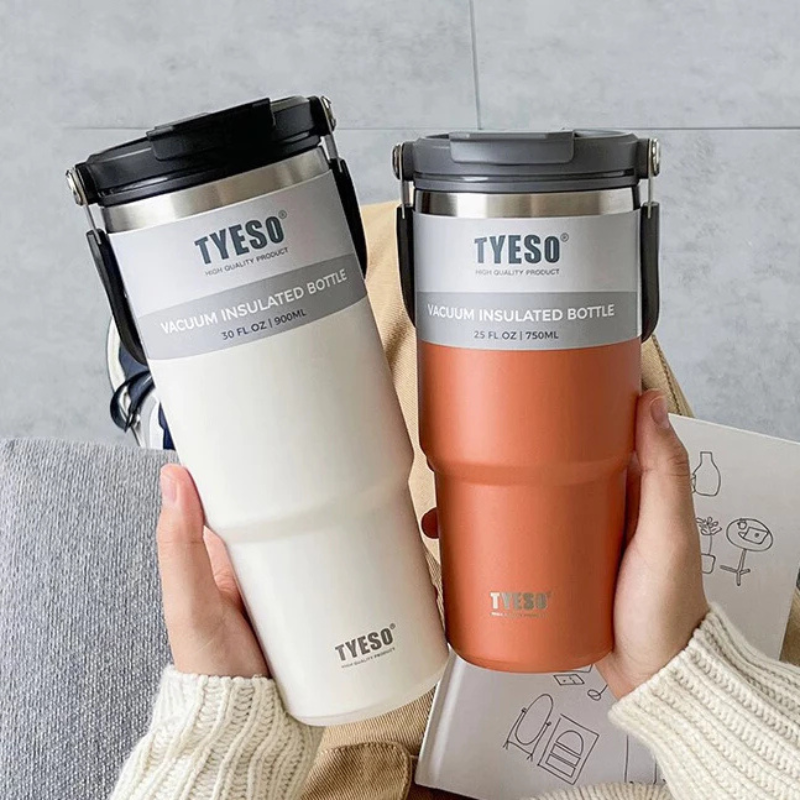 TYESO แก้วเก็บอุณหภูมิ ขนาด 20/25/30/35/40 oz ของแท้ แก้วเก็บอุณหภูมิร้อน-เย็น แก้วสแตนเลส แก้วเก็บความเย็น
