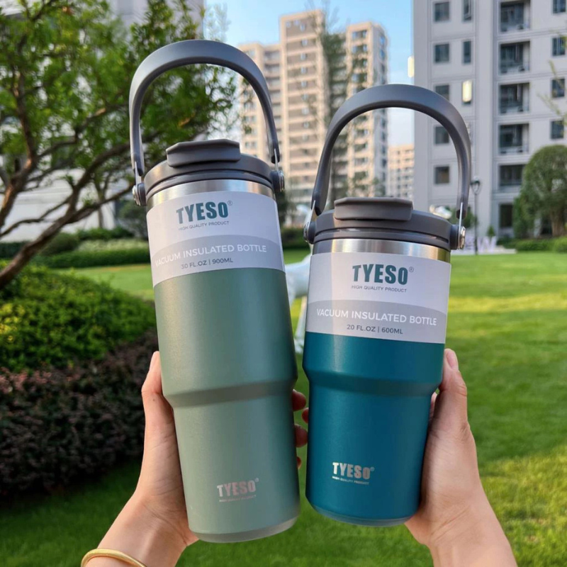 TYESO แก้วเก็บอุณหภูมิ ขนาด 20/25/30/35/40 oz ของแท้ แก้วเก็บอุณหภูมิร้อน-เย็น แก้วสแตนเลส แก้วเก็บความเย็น