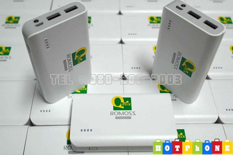รับสกรีน Powerbank แบตสำรอง Romoss
