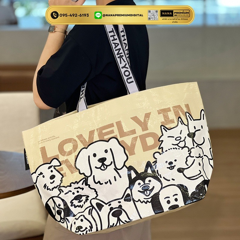 กระเป๋าสีเหลือง กระเป๋าผ้า ikea กระเป๋าอิเกีย แบบหนา รับสกรีนโลโก้กระเป๋า ความจุขนาดใหญ่ กระเป๋าเก็บความเย็น ถุงใสพับได้ กระเป๋าช้อปปิ้ง กันน้ํา แบบพกพา ถุงผ้ากันน้ํา 
