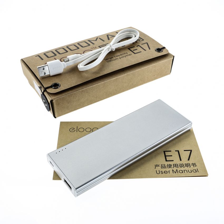 รับสกรีน Powerbank 11000mAh แบตสำรอง Eloop รุ่น E17