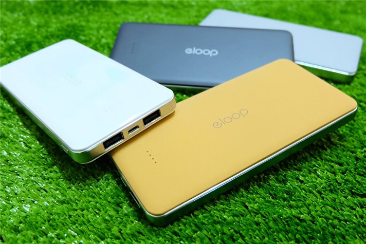 แบตสำรอง Eloop ของแท้ 13000mah Power Bank จ่ายไฟ 2 ช่อง ชาร์จพร้อมกันได้ 2