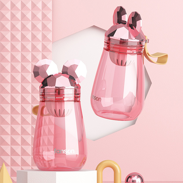 แก้วหูเมาส์พิเศษสุดน่ารัก สดใส 350ml