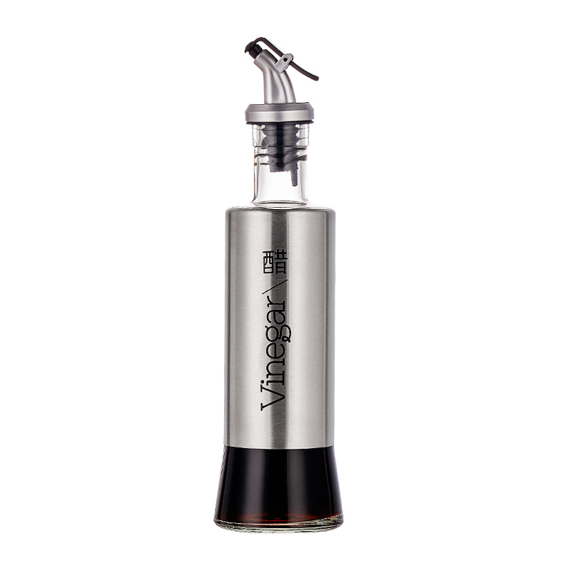 ขวดใส่เครื่องปรุง 300mL ขวดน้ำมัน ขวดใส่น้ำมัน ขวดน้ำมันสแตนเลส ที่ใส่เครื่องปรุง ขวดแก้วใส่น้ำมัน