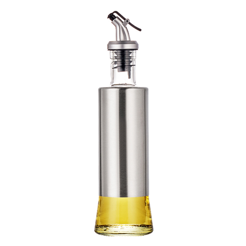 ขวดใส่เครื่องปรุง 300mL ขวดน้ำมัน ขวดใส่น้ำมัน ขวดน้ำมันสแตนเลส ที่ใส่เครื่องปรุง ขวดแก้วใส่น้ำมัน
