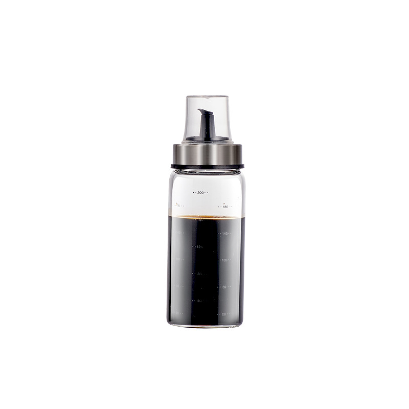 ขวดใส่น้ำมัน 200-600 mL ขวดน้ำมัน ขวดน้ำมันสแตนเลส ที่ใส่เครื่องปรุง ขวดแก้วใส่น้ำมัน