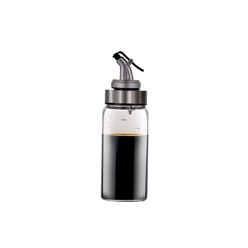 ขวดใส่น้ำมัน 200-600 mL ขวดน้ำมัน ขวดน้ำมันสแตนเลส ที่ใส่เครื่องปรุง ขวดแก้วใส่น้ำมัน