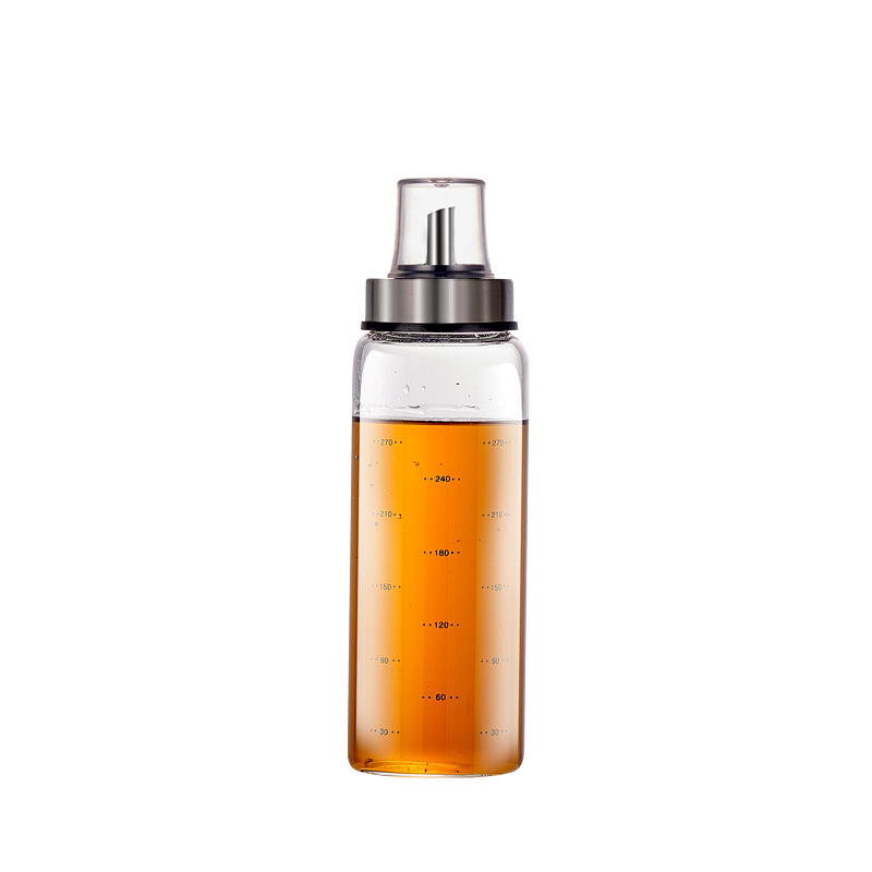 ขวดใส่น้ำมัน 200-600 mL ขวดน้ำมัน ขวดน้ำมันสแตนเลส ที่ใส่เครื่องปรุง ขวดแก้วใส่น้ำมัน