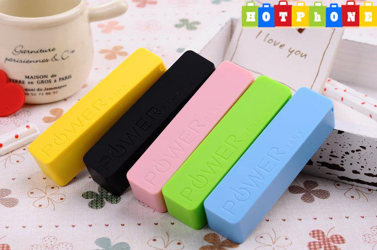 แบตเตอรี่สำรอง Power Bank 2,600 mAh สำหรับโทรศัพท์มือถือ