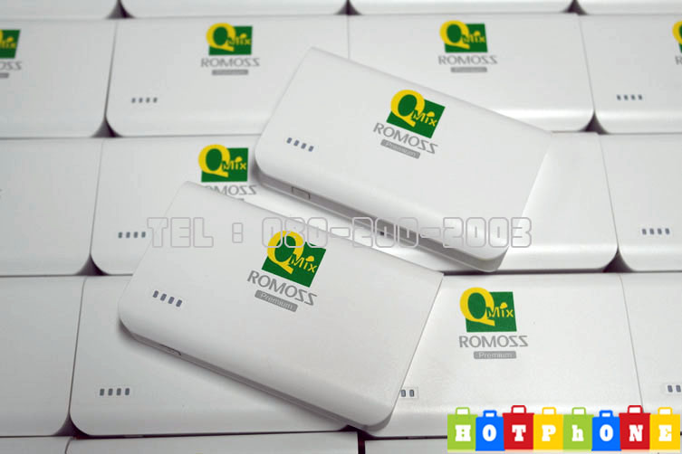 รับสกรีน Powerbank แบตสำรอง Romoss