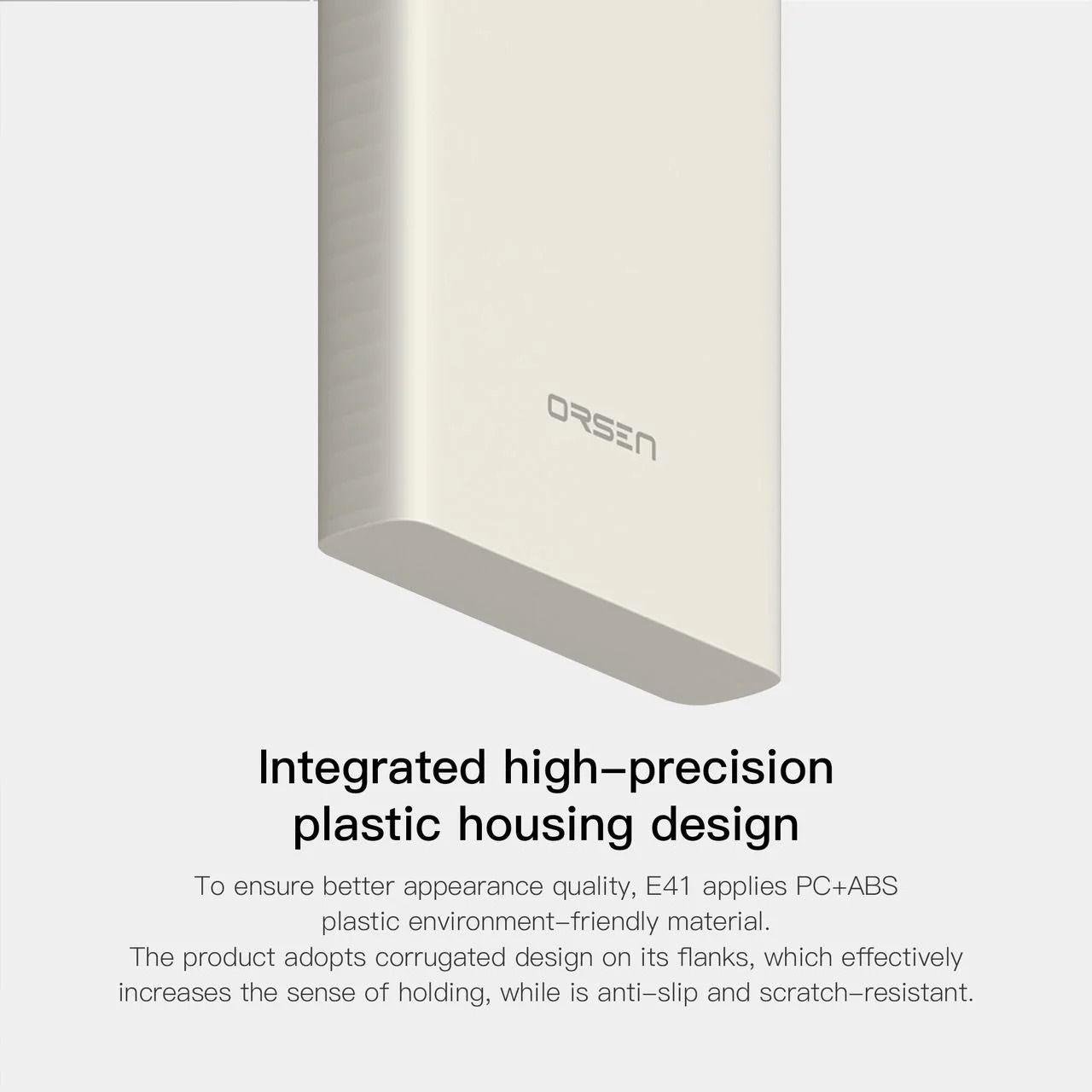 รับสกรีนโลโก้ แบตสำรอง 10000mAh Power Bank  Eloop by Orsen E41 ของแท้ powerbank แบตสำรอง