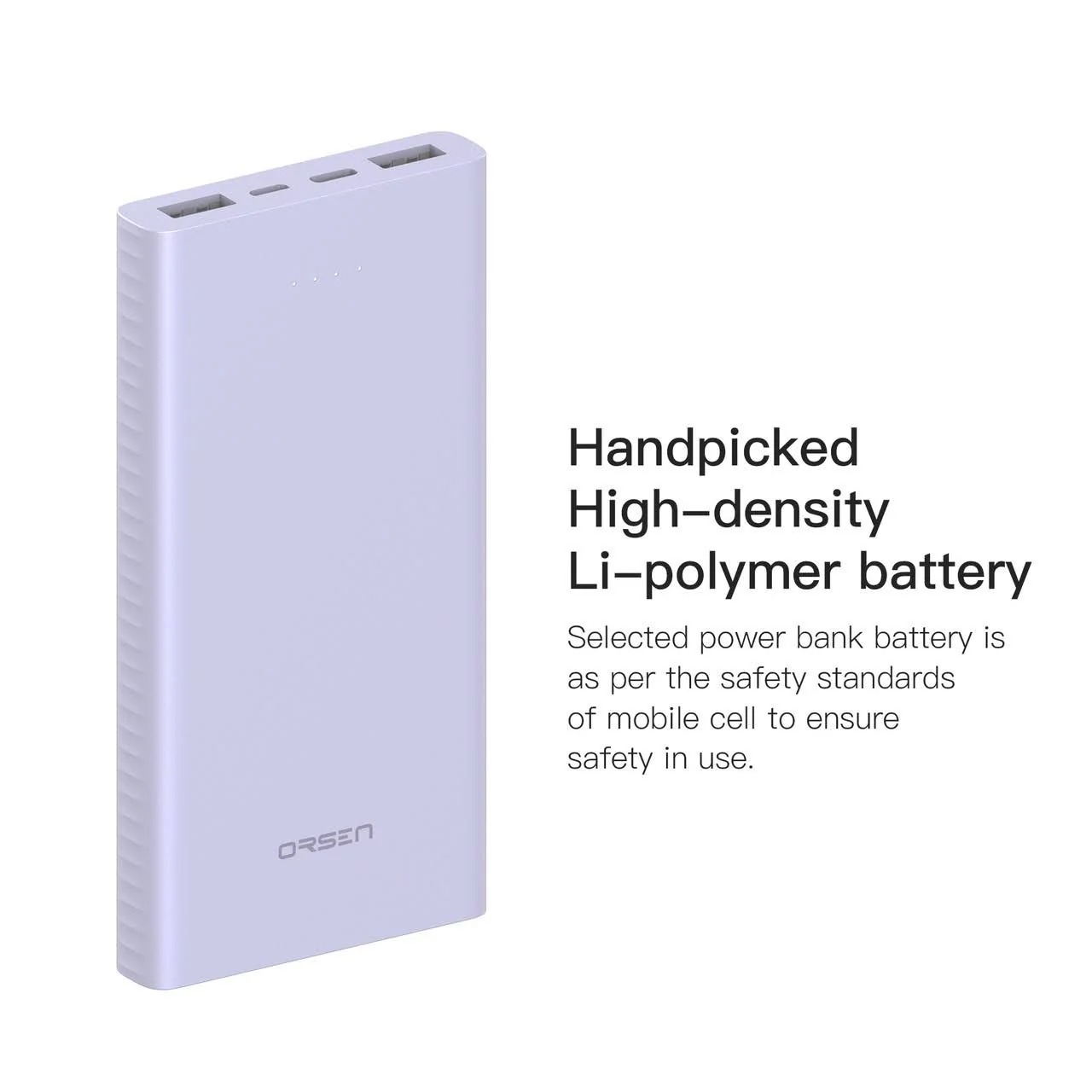รับสกรีนโลโก้ แบตสำรอง 10000mAh Power Bank  Eloop by Orsen E41 ของแท้ powerbank แบตสำรอง