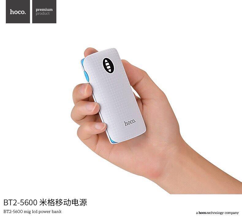 Hoco แบตเตอรี่สำรอง power bank5600 mah รุ่น Hoco BT2