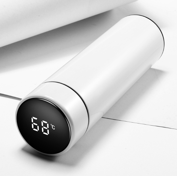 รับสกรีน Smart Insulation Mug Led Cup กระบอกน้ำเก็บอุณหภูมิ บรรจุ500ml
