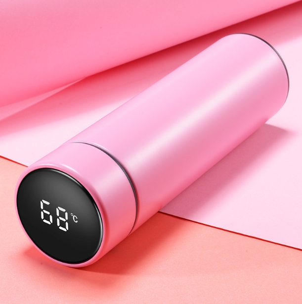 รับสกรีน Smart Insulation Mug Led Cup กระบอกน้ำเก็บอุณหภูมิ บรรจุ500ml