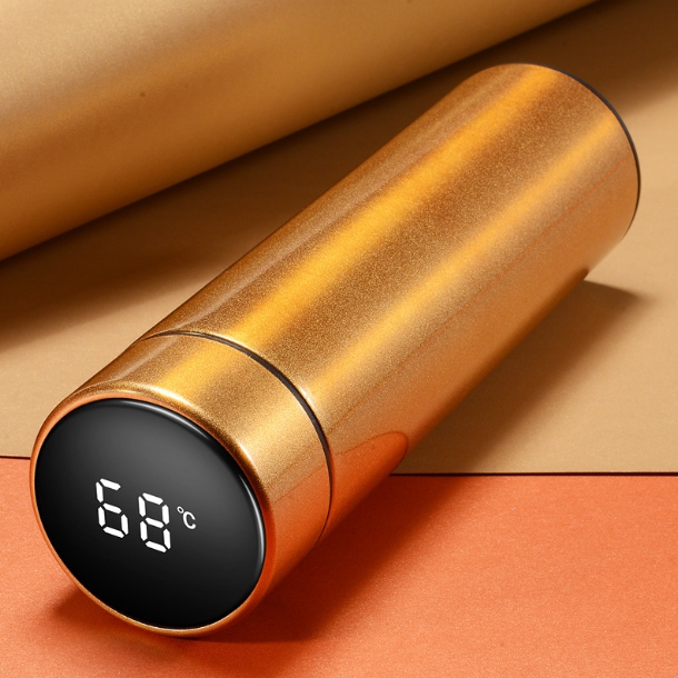 รับสกรีน Smart Insulation Mug Led Cup กระบอกน้ำเก็บอุณหภูมิ บรรจุ500ml
