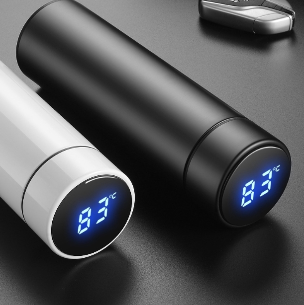 รับสกรีน Smart Insulation Mug Led Cup กระบอกน้ำเก็บอุณหภูมิ บรรจุ500ml