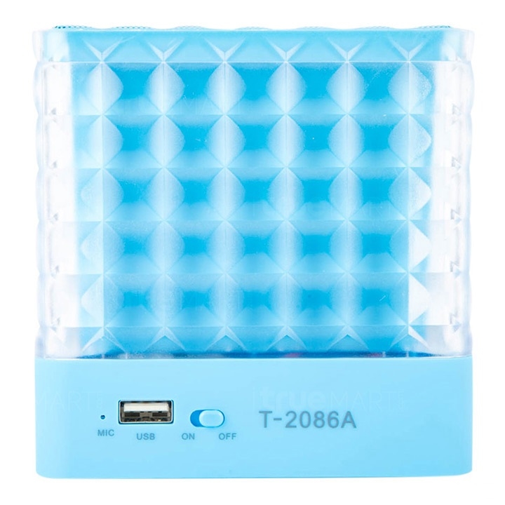 ลำโพง บลูทูธ Bluetooth Speaker มีไฟเธคกระพริบ HPT208