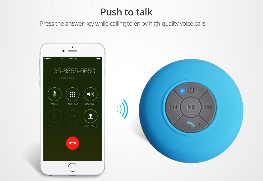 ลำโพง บลูทูธ Bluetooth Speaker ไร้สาย กันน้ำ HPBTS-06