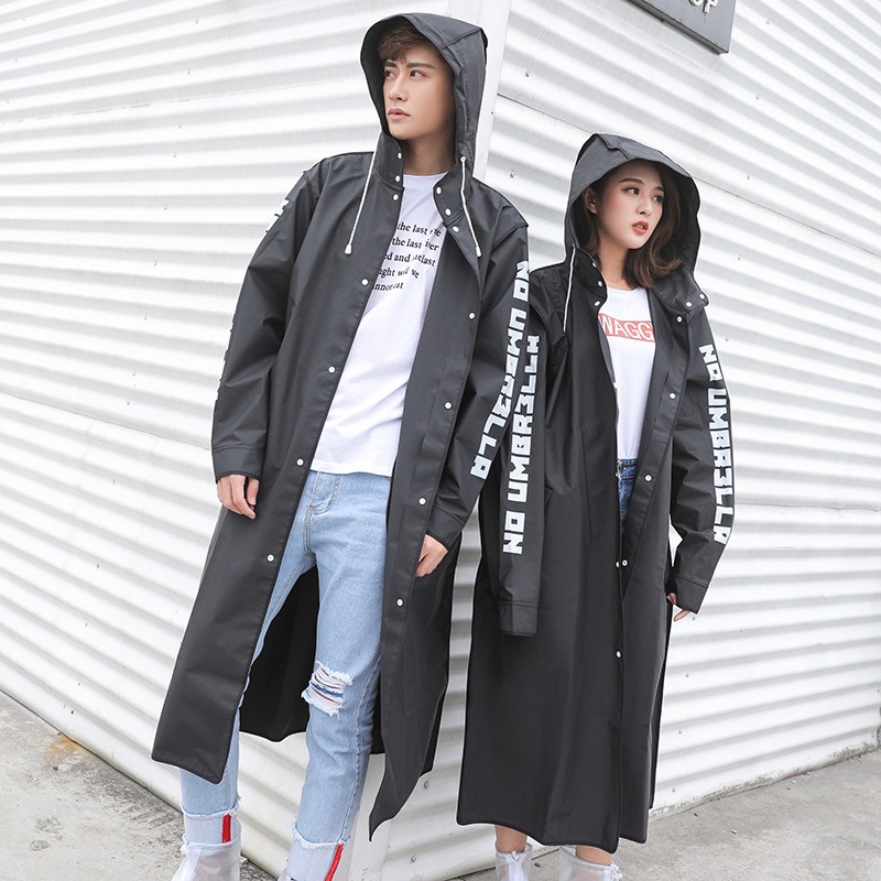 รับสกรีน รับผลิตเสื้อกันฝนยาวเต็มตัว กันน้ำ แฟชั่น เสื้อกันฝนยาว 