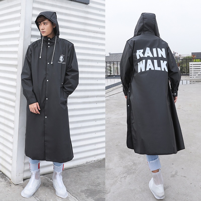 รับสกรีน รับผลิตเสื้อกันฝนยาวเต็มตัว กันน้ำ แฟชั่น เสื้อกันฝนยาว 