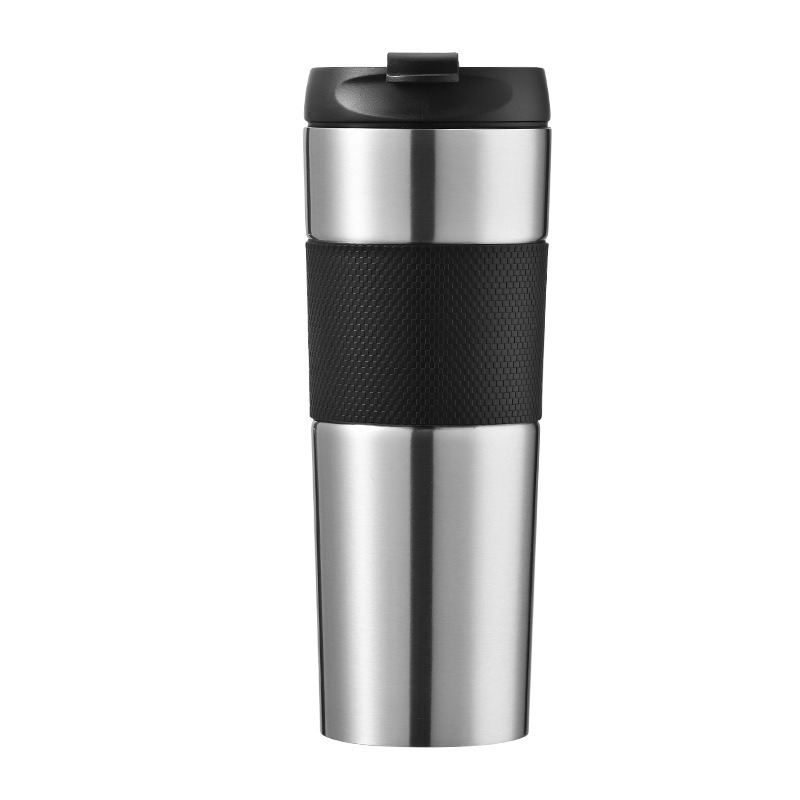รับสกรีนโลโก้แก้วน้ำทรงสปอร์ต 450ML แก้วเก็บความร้อน-เย็น สแตนเลส 304