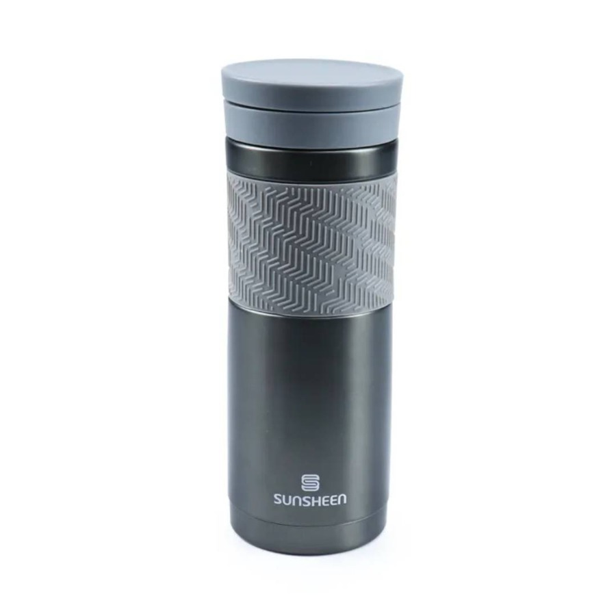 รับสกรีนโลโก้แก้วน้ำทรงสปอร์ต 450ML แก้วเก็บความร้อน-เย็น สแตนเลส 304