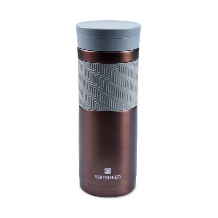 รับสกรีนโลโก้แก้วน้ำทรงสปอร์ต 450ML แก้วเก็บความร้อน-เย็น สแตนเลส 304