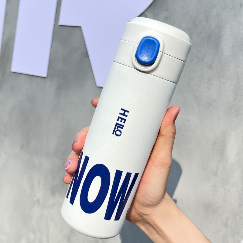 กระบอกน้ำ แก้วเก็บความร้อน-เย็น สแตนเลส 304 ความจุ 500ml-520ml
