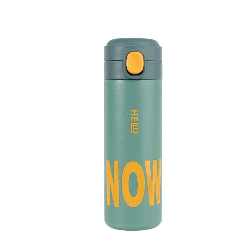 กระบอกน้ำ แก้วเก็บความร้อน-เย็น สแตนเลส 304 ความจุ 500ml-520ml