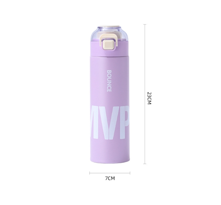 กระบอกน้ำ แก้วเก็บความร้อน-เย็น สแตนเลส 304 ความจุ 500ml-520ml
