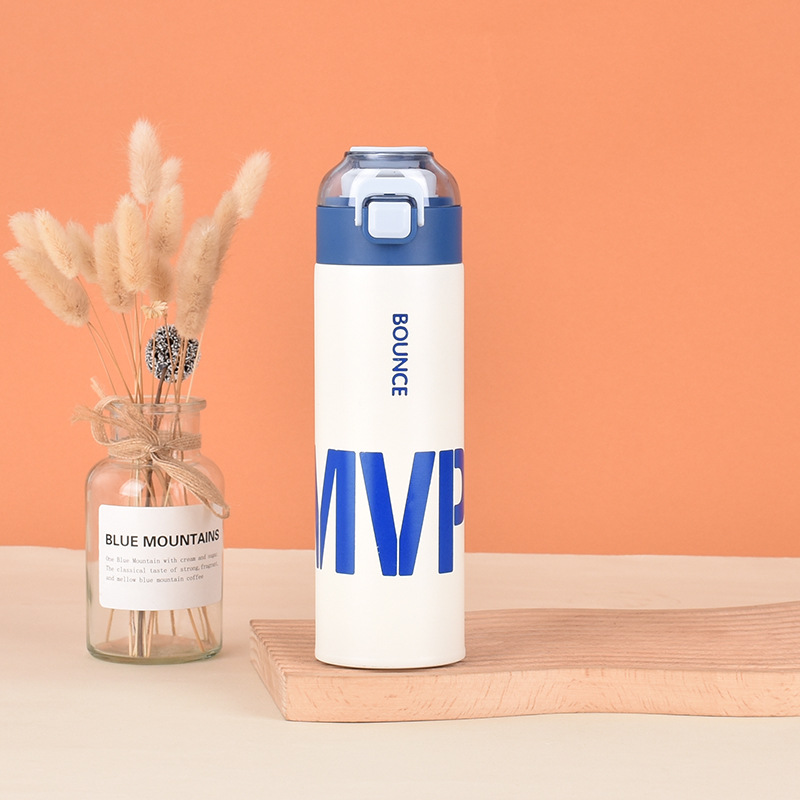 กระบอกน้ำ แก้วเก็บความร้อน-เย็น สแตนเลส 304 ความจุ 500ml-520ml