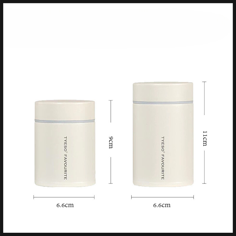 TYESO MINI กระบอกน้ำขนาดเล็ก แก้วเก็บอุณหภูมิ ขนาด 200260 ml แก้วเก็บอุณหภูมิ แก้วสแตนเลส