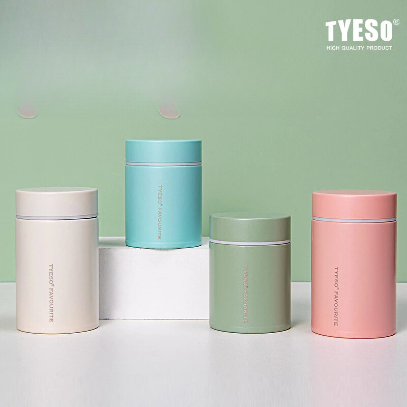 TYESO MINI กระบอกน้ำขนาดเล็ก แก้วเก็บอุณหภูมิ ขนาด 200260 ml แก้วเก็บอุณหภูมิ แก้วสแตนเลส