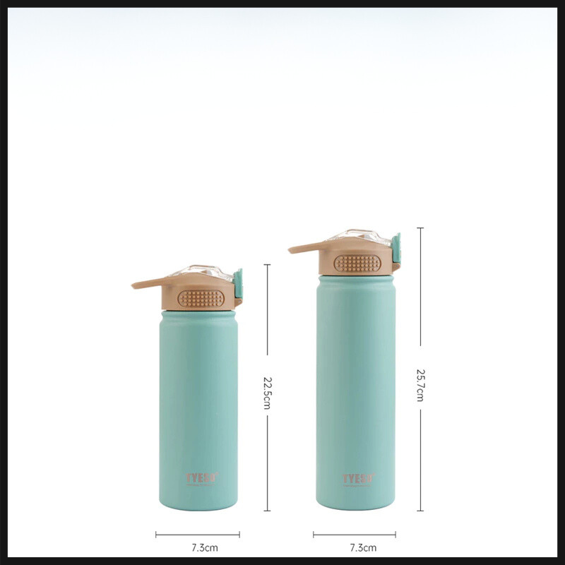 TYESO กระบอกน้ำ ขนาด 530-730 ml กระบอกน้ำเก็บความเย็น กระบอกน้ำเก็บอุณหภูมิ