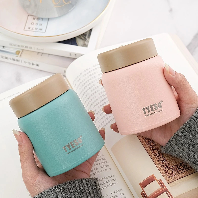 TYESO แก้วกาแฟ เก็บความร้อนและเย็น ขนาดเล็ก 200280 มล. แก้วเก็บอุณหภูมิ แก้วรักษาอุณหภูมิ
