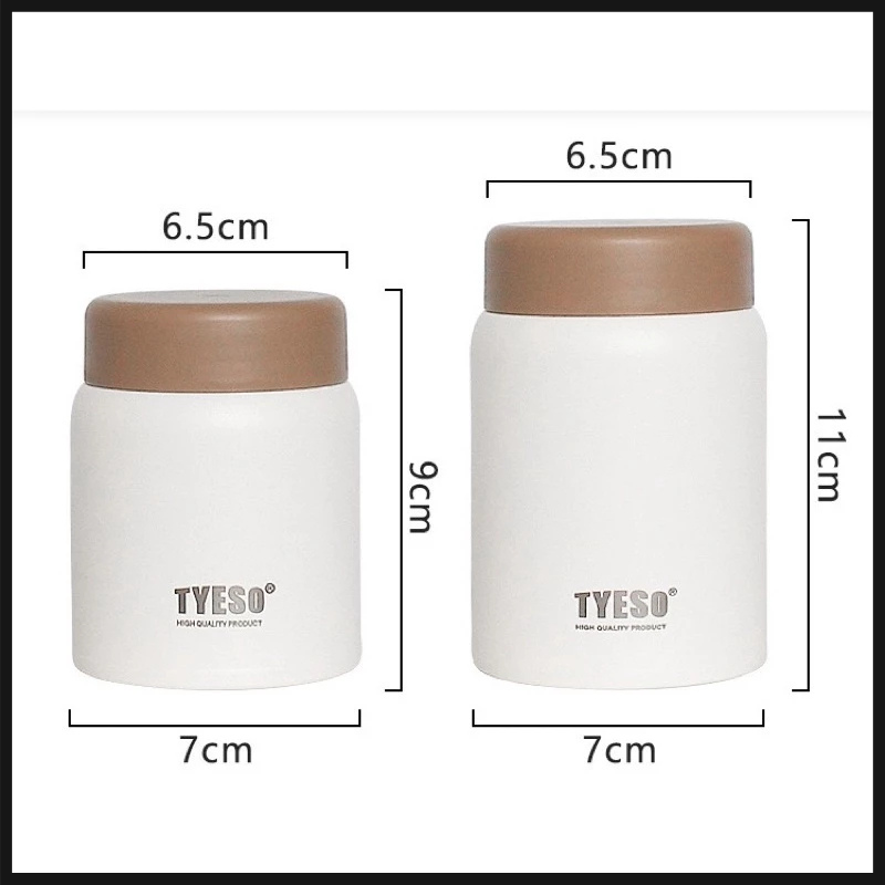 TYESO แก้วกาแฟ เก็บความร้อนและเย็น ขนาดเล็ก 200280 มล. แก้วเก็บอุณหภูมิ แก้วรักษาอุณหภูมิ