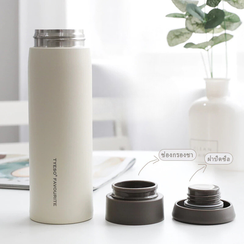 TYESO แก้วสแตนเลส ของแท้ แก้วเก็บอุณหภูมิ แก้วกาแฟ ขนาด 350500 ml กระติกน้ำสุญญากาศ