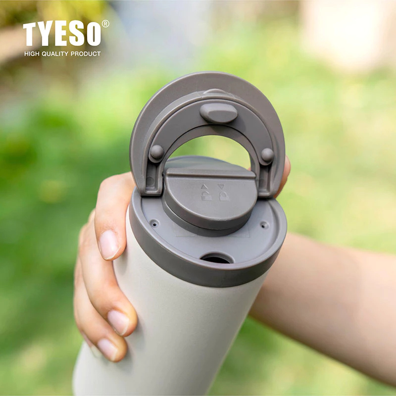 TYESO ขวดน้ำสุญญากาศ แก้วเก็บความเย็น สเตนเลส 304 ขนาด 360500 ml กระบอกน้ำเก็บอุณหภูมิ
