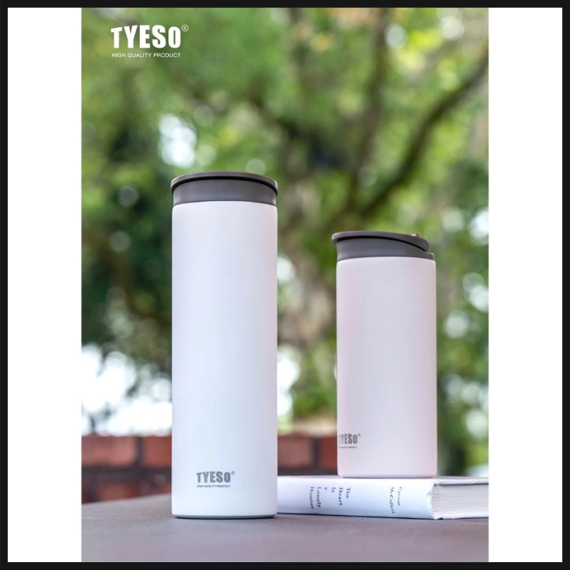 TYESO ขวดน้ำสุญญากาศ แก้วเก็บความเย็น สเตนเลส 304 ขนาด 360500 ml กระบอกน้ำเก็บอุณหภูมิ