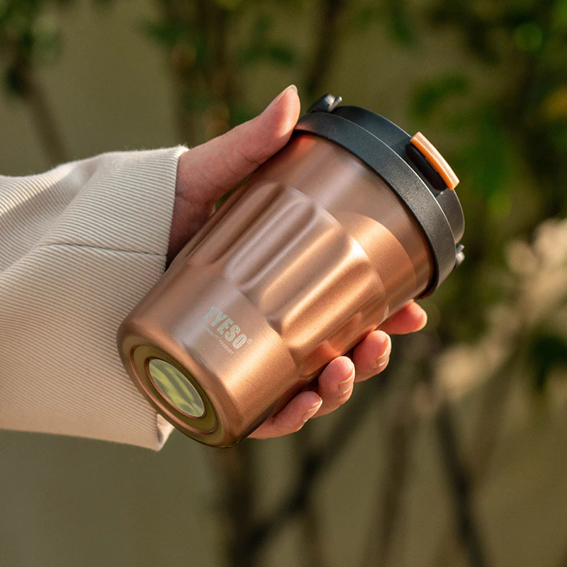 TYESO แก้วสุญญากาศ ของแท้ แก้วกาแฟ 304 ขนาด 400500 ml แก้วเก็บอุณหภูมิ แก้วเก็บความเย็น