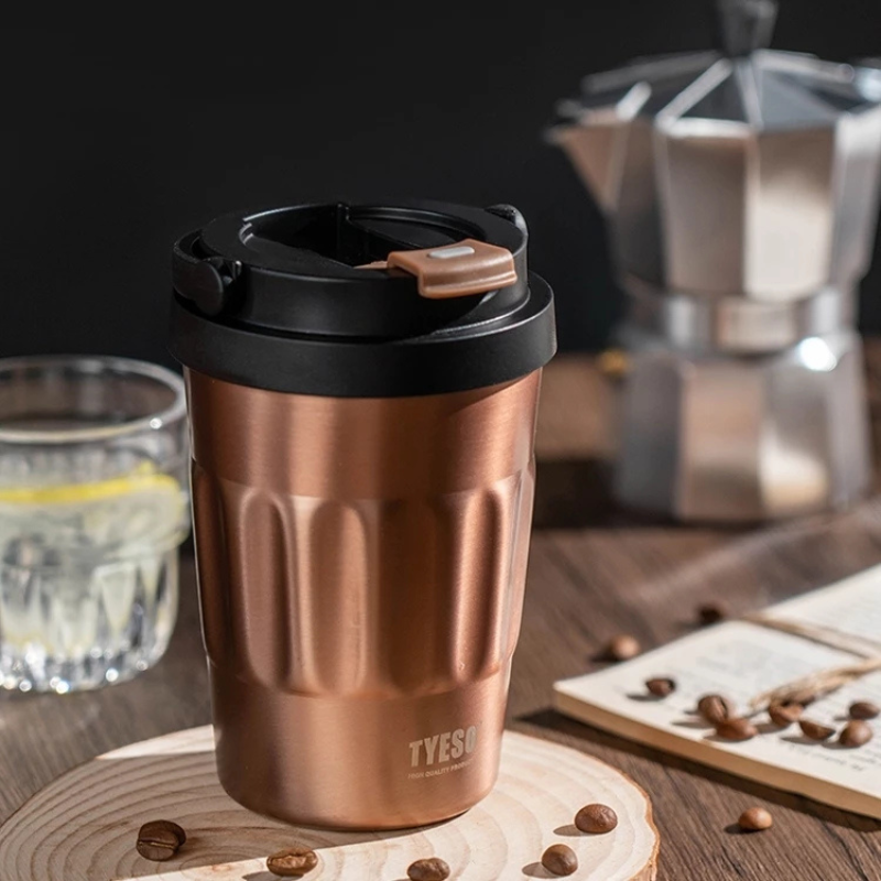 TYESO แก้วสุญญากาศ ของแท้ แก้วกาแฟ 304 ขนาด 400500 ml แก้วเก็บอุณหภูมิ แก้วเก็บความเย็น